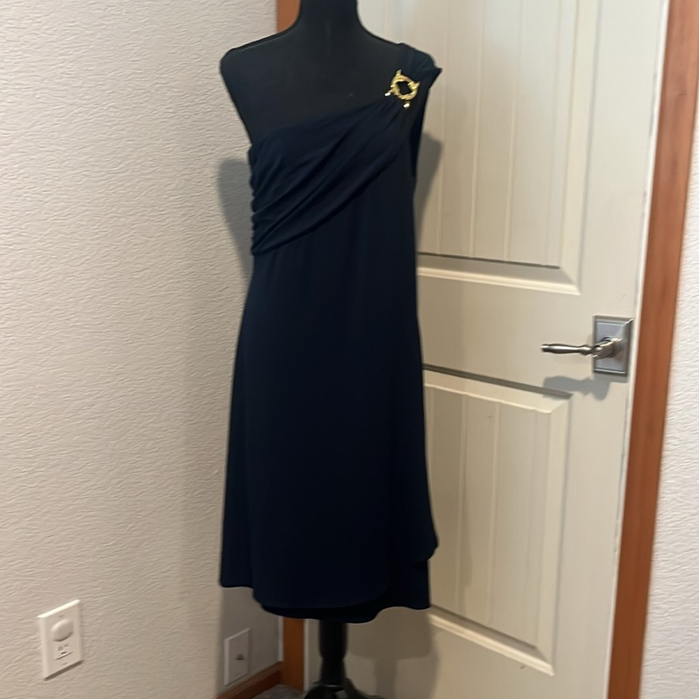Gorgeous navy gold Moda International VS dress M